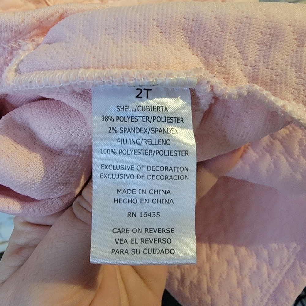 Kensie Girl Pink Sweater with Peplum Design and Bow Detail - Picture 6 of 7
